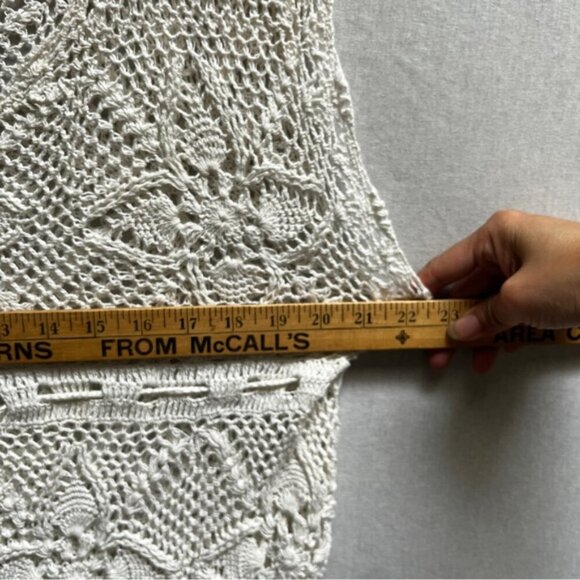 Oysho Elegant Crochet Knit Dress Sz L - Picture 11 of 13